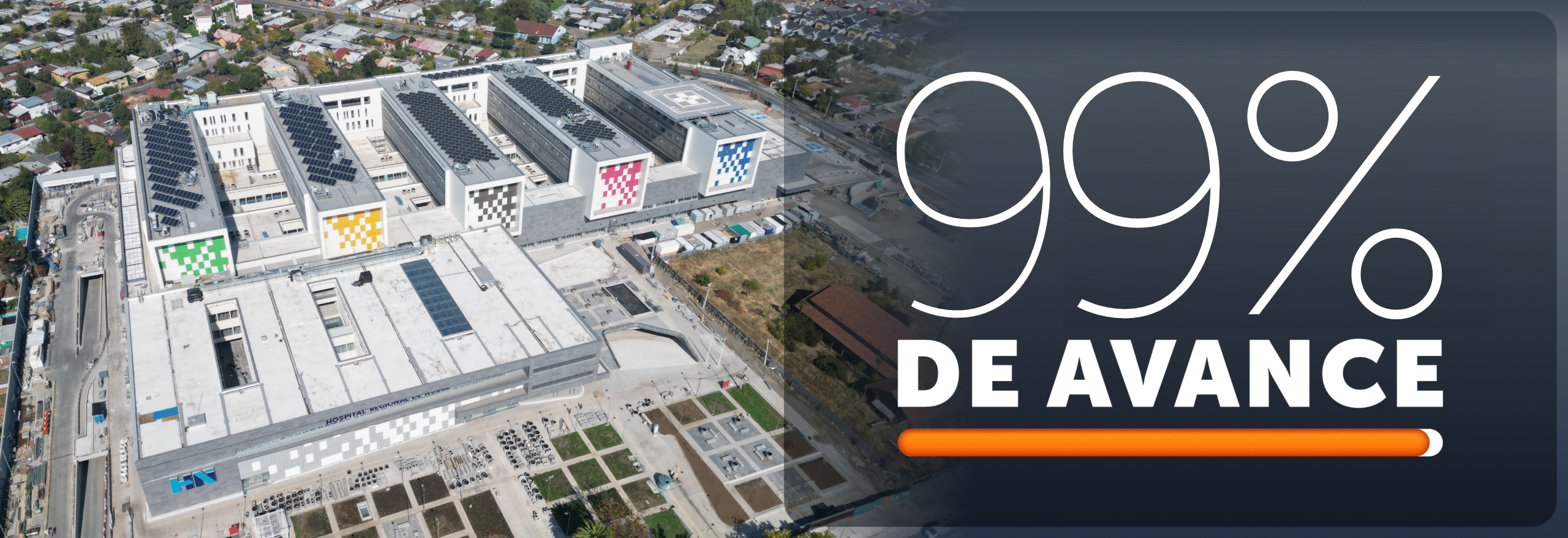 Porcentaje de Avance del Nuevo Hospital 99%